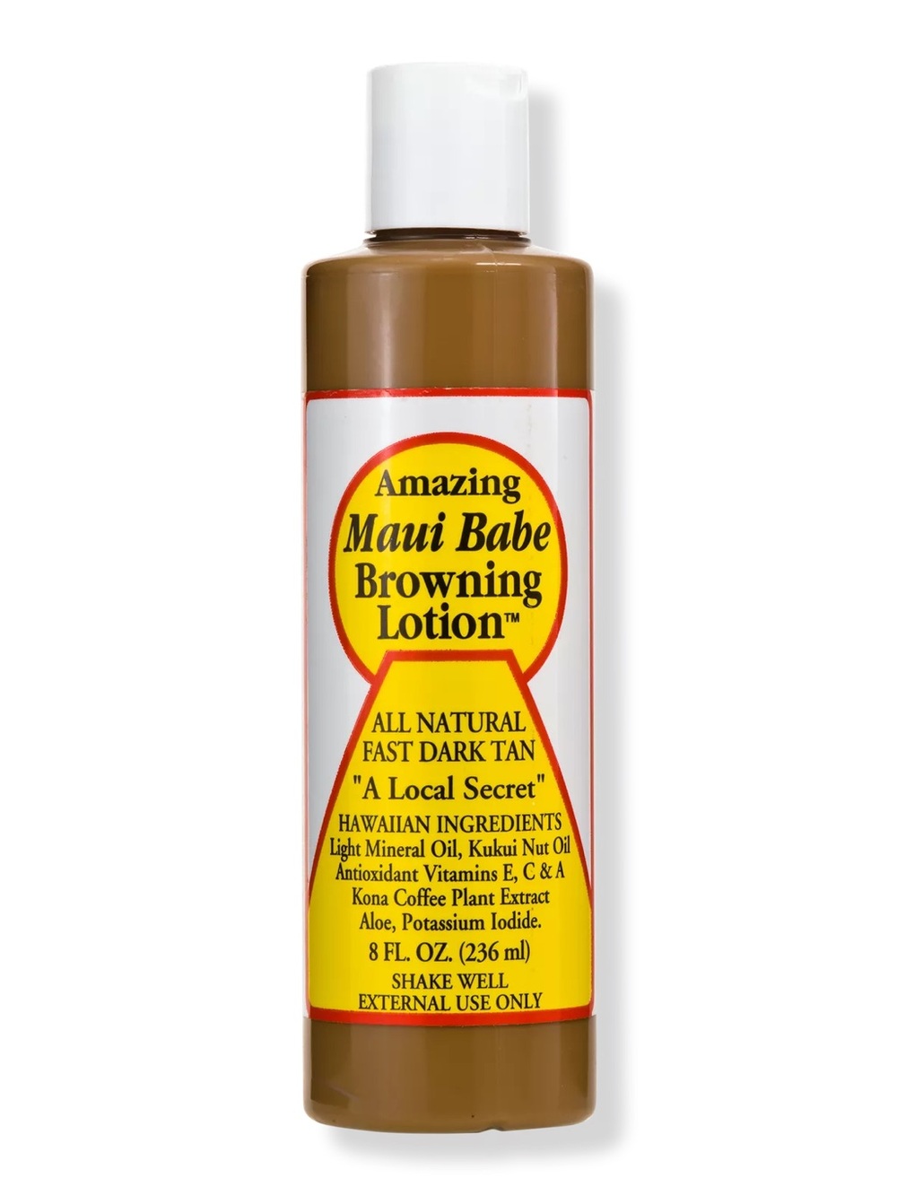Maui Babe Browning Lotion 8oz Natural Hawaiian Tan Accelerator Suntan Lotion